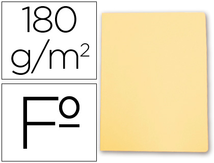 Subcarpeta cartulina Gio Folio amarillo pastel 180 g/m²